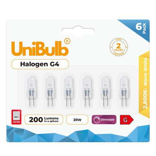 Unibulb halogen 20w - 20w, warm