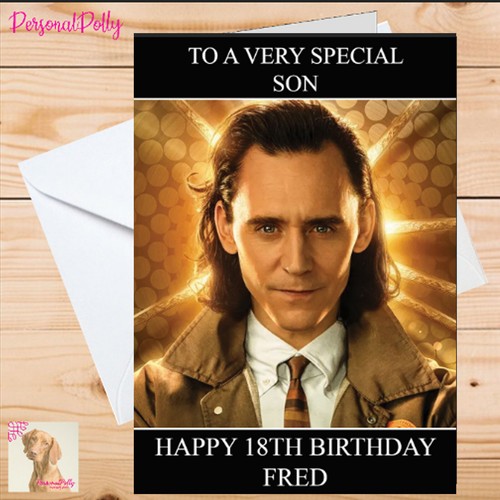 Personalised loki card - personalised,
