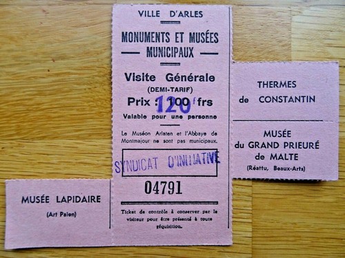 Old ticket stub for monuments - old,