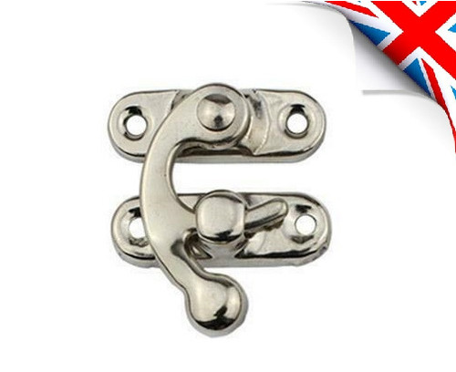 Small silver hasp latch - small,