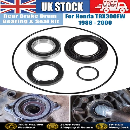 Rear brake drum - &, seal