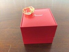 Amber Pink Crystal Ring By