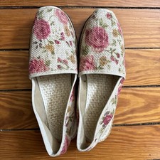 Floral Knitted Flat Espadrille