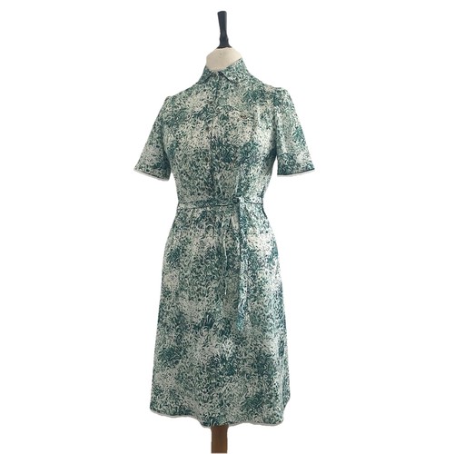 Vintage 1970s dress green - vintage,