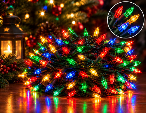 400multicolour christmas fairy - christmas,
