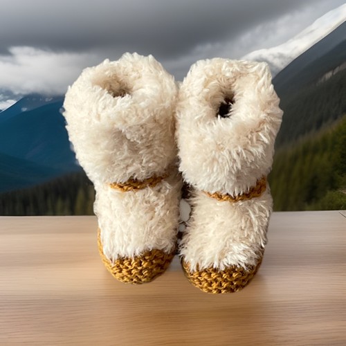 Hand knitted with - hand, baby