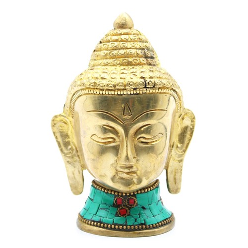 Brass buddha figure lrg - buddha, head