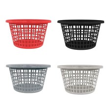 Plastic Laundry Basket Hamper Washing Clothes Storage Bin with Handles UK