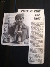 L3-9 Ephemera 1974 Picture Article Peter King Westgate Clay Pigeon Champion