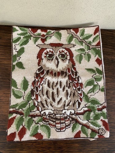 Owl tapestry needlepoint - owl,