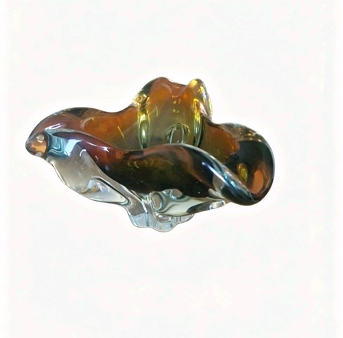 Chribska glass bowl amber - chribska,