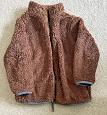 Boys Brown Teddy Bear Feel Jacket 4-5 Years