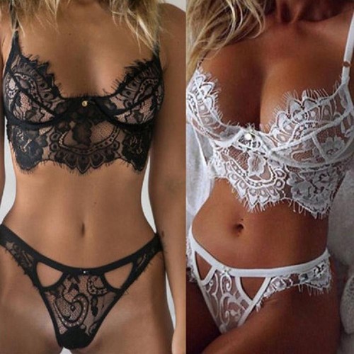 Two piece lace lingerie - lace,