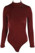 WOLFORD BURGUNDY BODYSUIT
