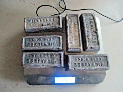 Clean scrap lead pounds - lead,