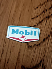 Vintage Mobil Oil Petrol logo car tie lapel pin collectable badge 1960's (No pin