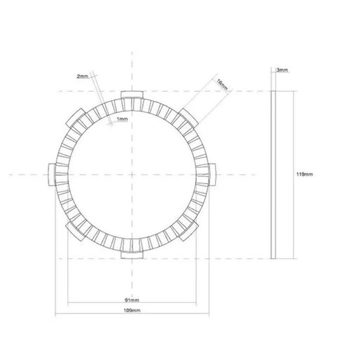 Single clutch disc - clutch, fcc