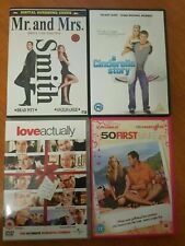 Romance Comedy DVD Bundle Love Actually 50 First Dates Mr and Mrs Smith