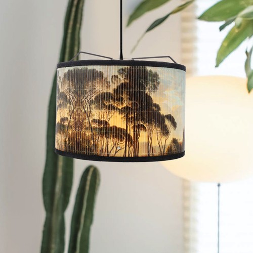 Bamboo hanging lampshade - hanging,
