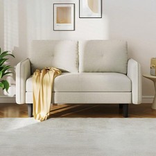 Modern 2 Seater Linen Sofa