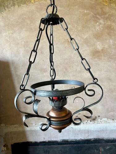 Arts and crafts style wrought - and,