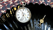 SILVER POCKET WATCH with