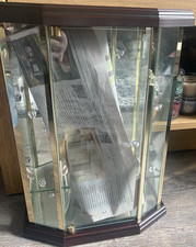 Vintage Small Display Glass Curio Cabinet