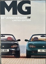 MG TF 80th Anniversary Limited Edition 2004 UK Market Sales Brochure 