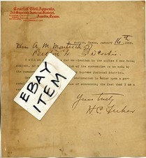 1900 letter Austin Texas CHIEF