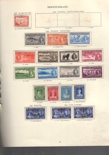 Newfoundland 1937 long set - long,