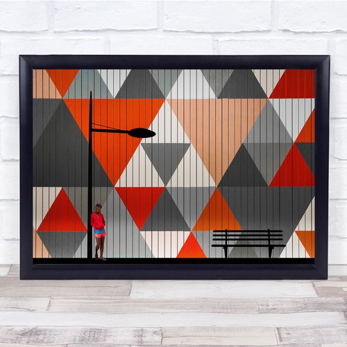 Abstract lamp bench man - bench,