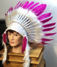 Pink Indian Headdress Native