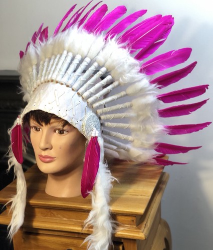 Pink indian headdress native - indian,