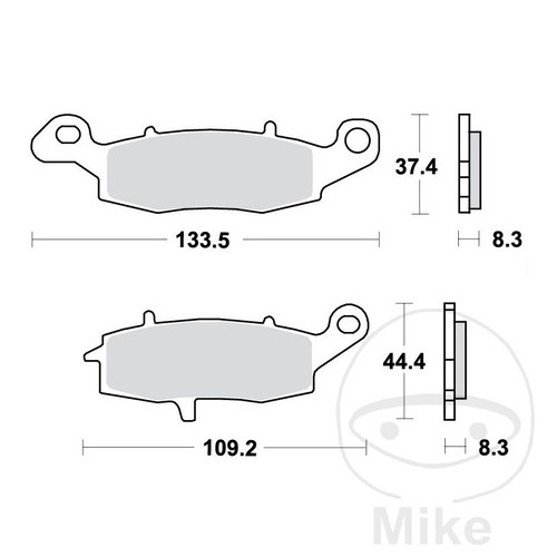 Trw sintered front brake - trw,