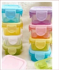 12pk Mini Plastic Storage
