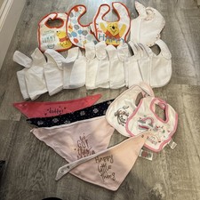Bundle Of Baby Girls Bibs Mixed Designs