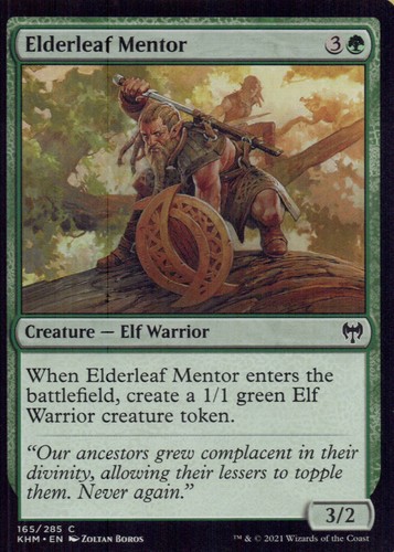 Kaldheim 165 elderleaf - kaldheim, mentor