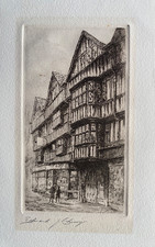 1910 Antique Etched Print