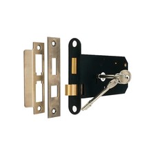 Sash Lock 3 Lever 150mm Horizontal Gate Door Latch Antique Replace Union 2077
