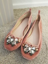 Brand new flat pink velvet