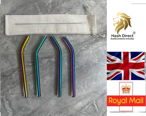 Metal straws eco friendly 12mm - metal,