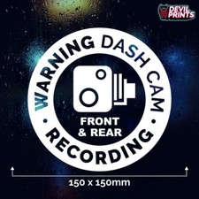 WARNING DASH CAM RECORDING Car