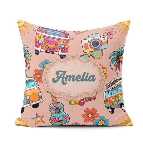 Cushion throw pillow hippie - pillow,