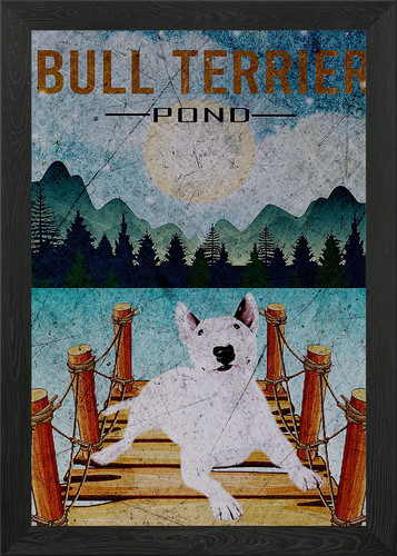Bull terrier framed - terrier,
