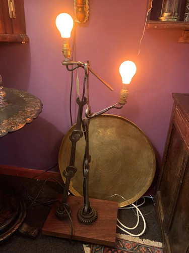 Vintage unique lamp mad from