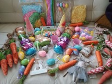 JOBLOT EASTER DECORATIONS NEW  USED & GISELA GRAHAM BASKET