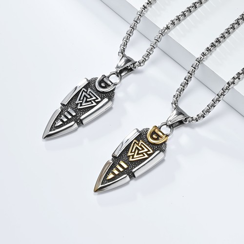 Viking odin spear valknut - spear,