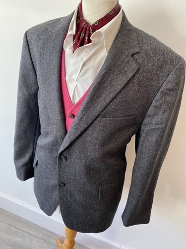 Vtg mens savile row grey - mens,