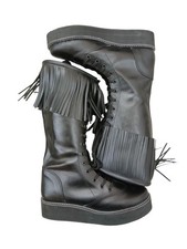 pro wrestling boots, Black