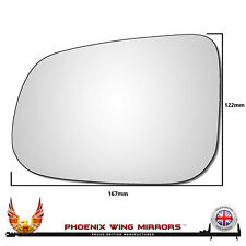For Volvo V70 2007-2018 Convex Wing Door Mirror Glass Left Hand Passenger Side